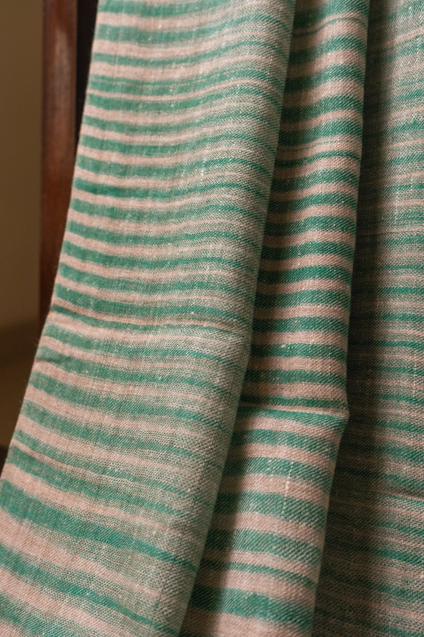 Green and Pink Stripes Pashmina Stole